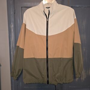 Women's SHEIN Colorblock Lightweight Windbreaker Jacket Size Small